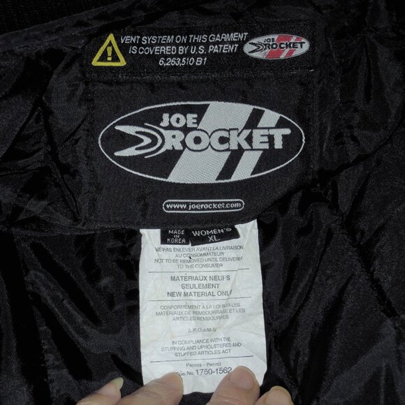 Joe Rocket Ballistic Series Black Motorcycle Riding Jacket Women's Size XL EUC - Picture 5 of 13